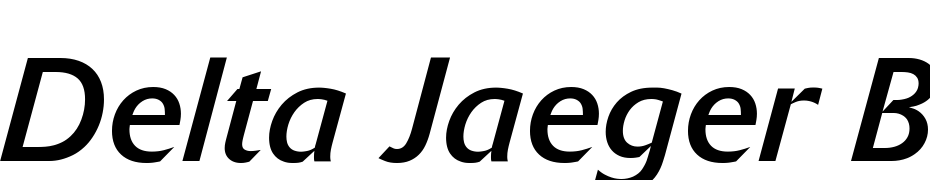 Delta Jaeger Book Italic Yazı tipi ücretsiz indir